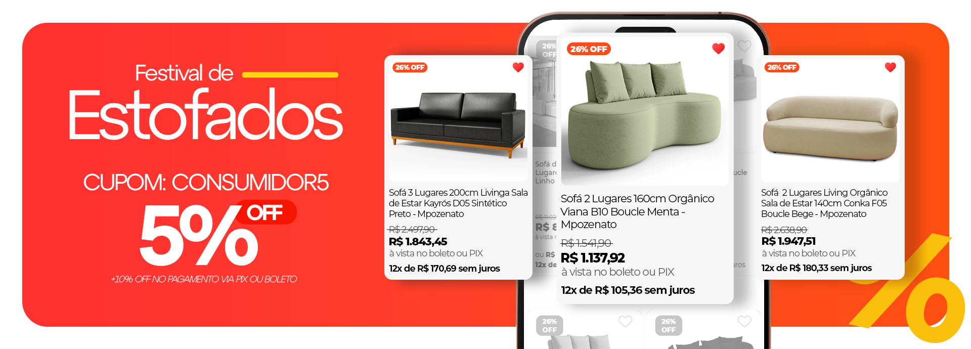 Mês do Consumidor: Festival de Estofados