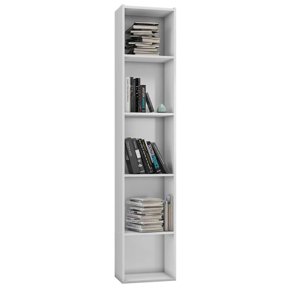 Estante Livreiro com Prateleiras Janaína Branco - AJL Móveis