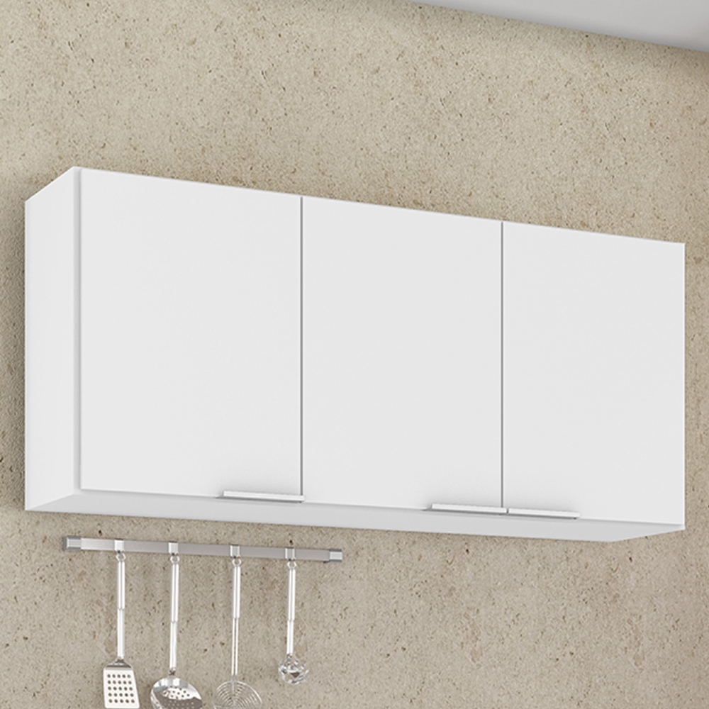 Armário de Cozinha Aéreo 120cm Pérola Z34 Branco            - Mpozenato