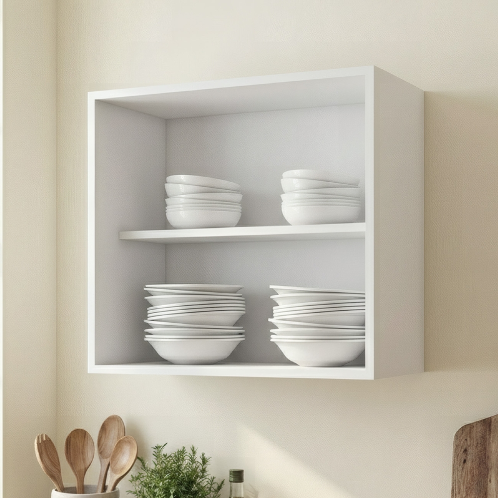 Armário de Cozinha Aéreo Nicho 60cm Pérola Z34 Branco       - Mpozenato