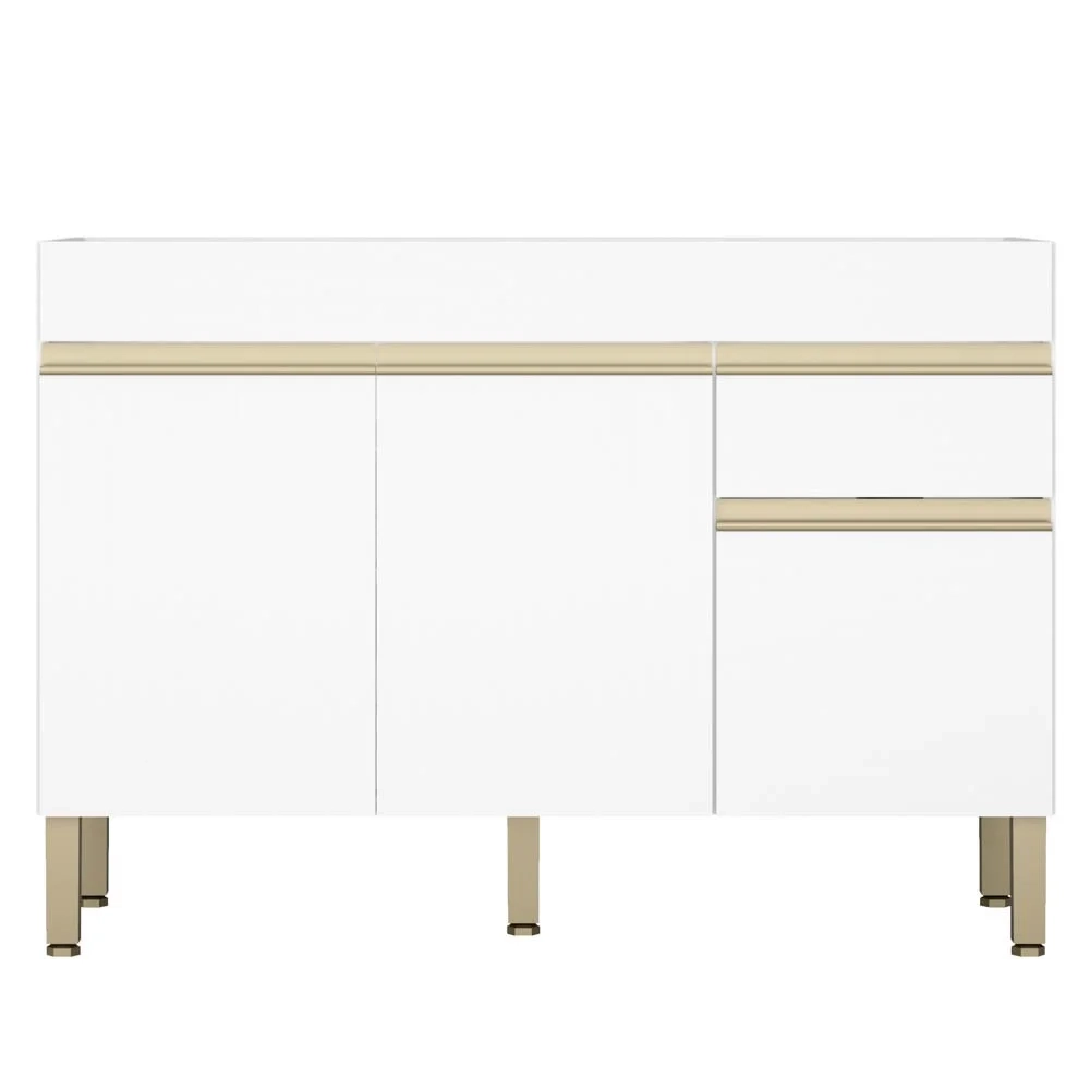 Balcão Gabinete para Pia sem Tampo 120cm Lina Z06 Supremo - Mpozenato