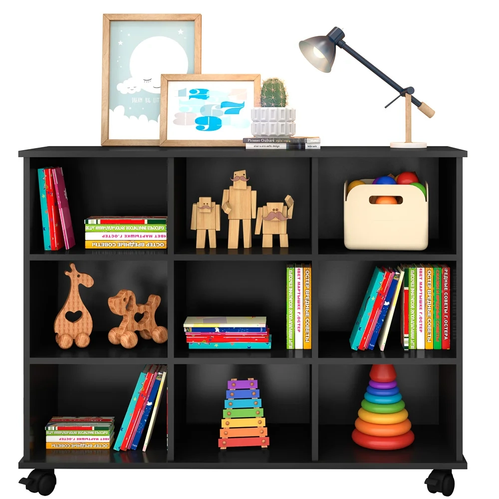 Nicho Organizador Multifuncional com Rodízios Toys Q01 Preto - Mpozenato