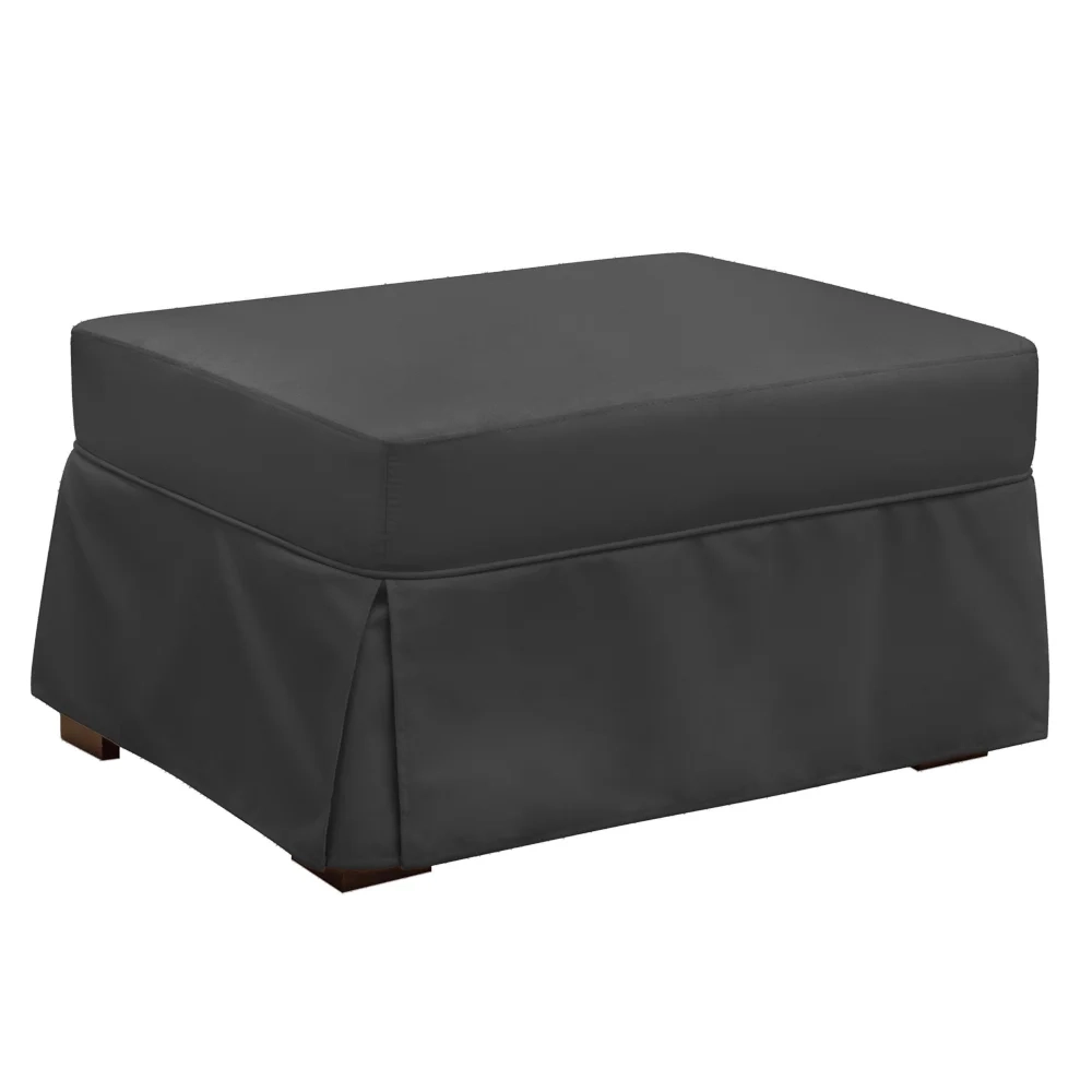 Puff Cama Solteiro Lúcia Suede D05 Cinza Escuro - Mpozenato