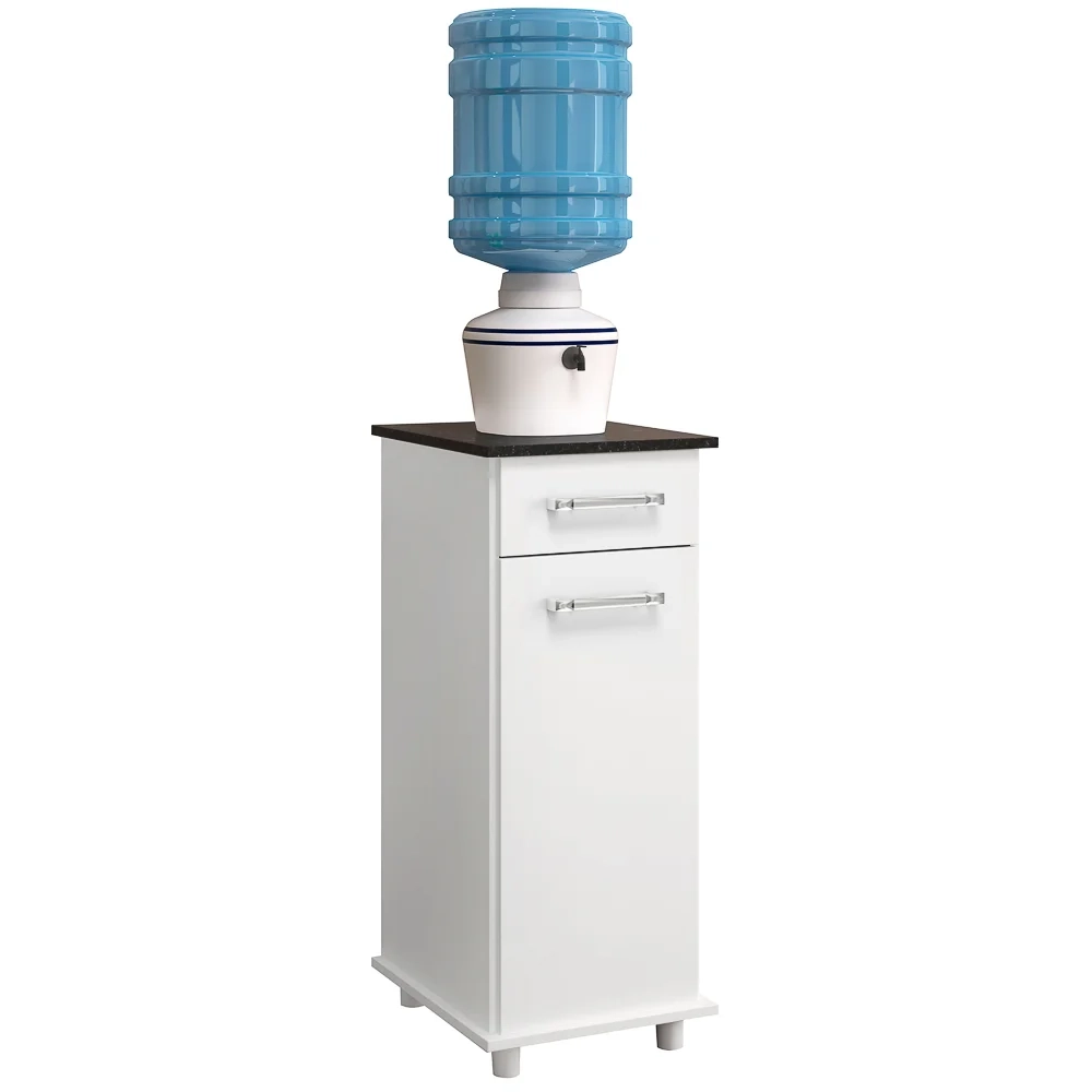 Balcão Multiuso Ísis Simples 1 Porta com Tampo Branco - Nicioli