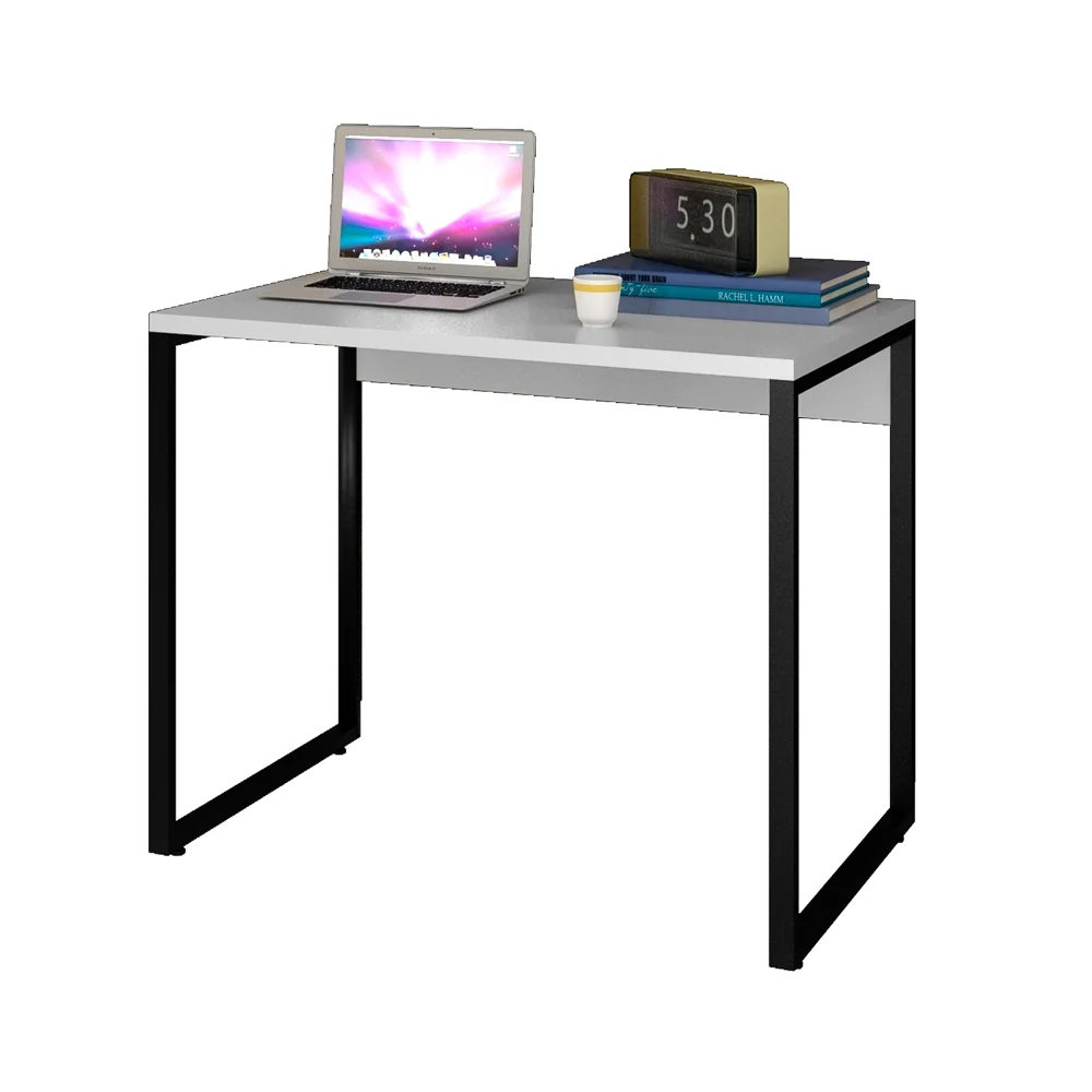 Escrivaninha Mesa de Escritório Studio Industrial 90 Z28 Branco - Mpozenato