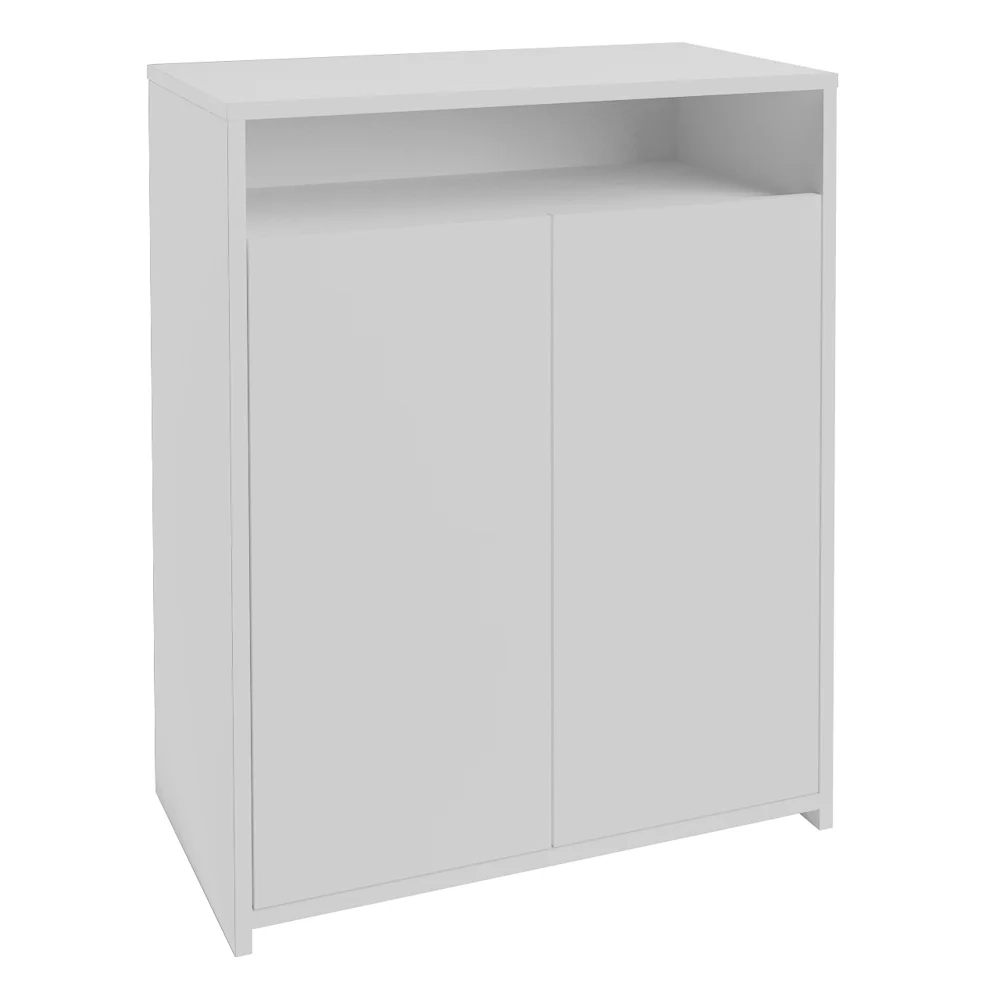 Balcão Home Office 2 Portas Mobile Cool Branco - Artany