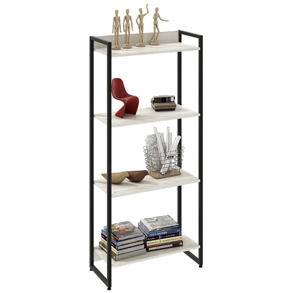 Estante Livreiro Dynamica Industrial 60cm 4 Prateleiras C08 Snow - Mpozenato