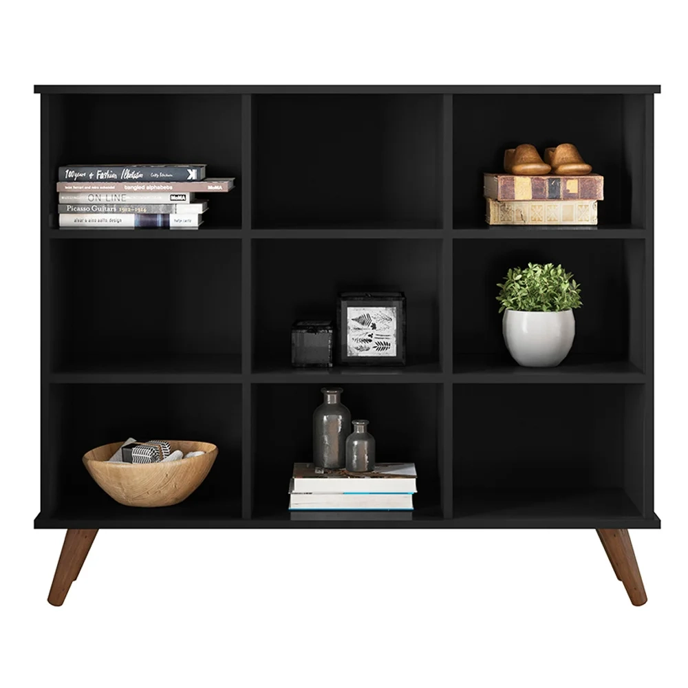 Nicho Organizador Multifuncional Pés Retrô Cube Q01 Preto - Mpozenato