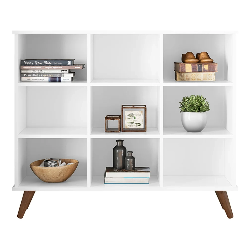 Nicho Organizador Multifuncional Pés Retrô Cube Q01 Branco - Mpozenato