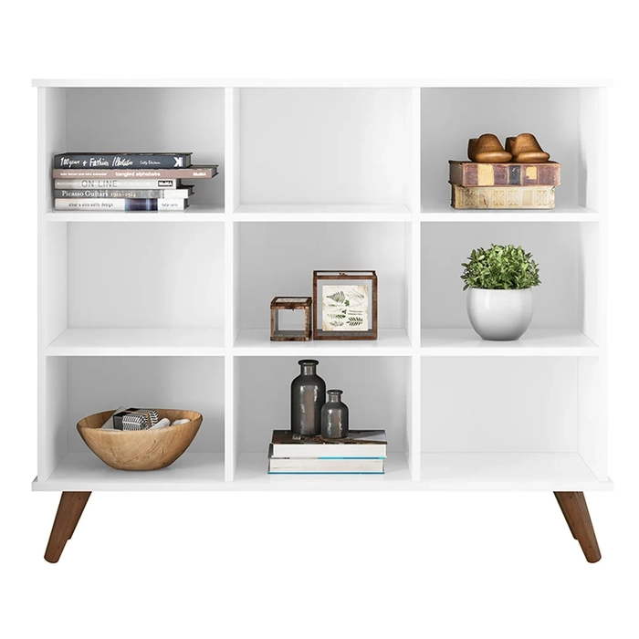 Nicho Organizador Multifuncional Pés Retrô Cube Q01 Branco - Mpozenato