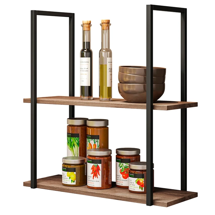 Prateleira Decorativa Multifuncional Estilo Industrial Loft D09 Demolição - Mpozenato