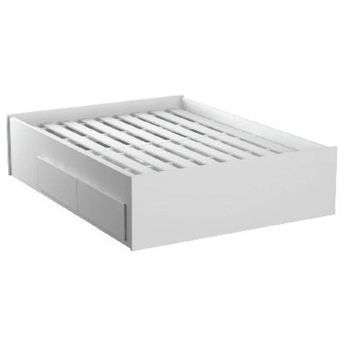Cama de Casal Queen 167cm 4 Gavetas Dreams F04 Branco - Mpozenato