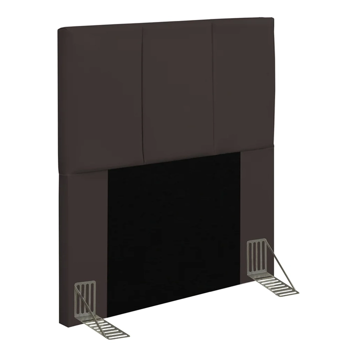 Cabeceira Cama Box Solteiro 90cm Pérola W01 Corano Marrom - Mpozenato