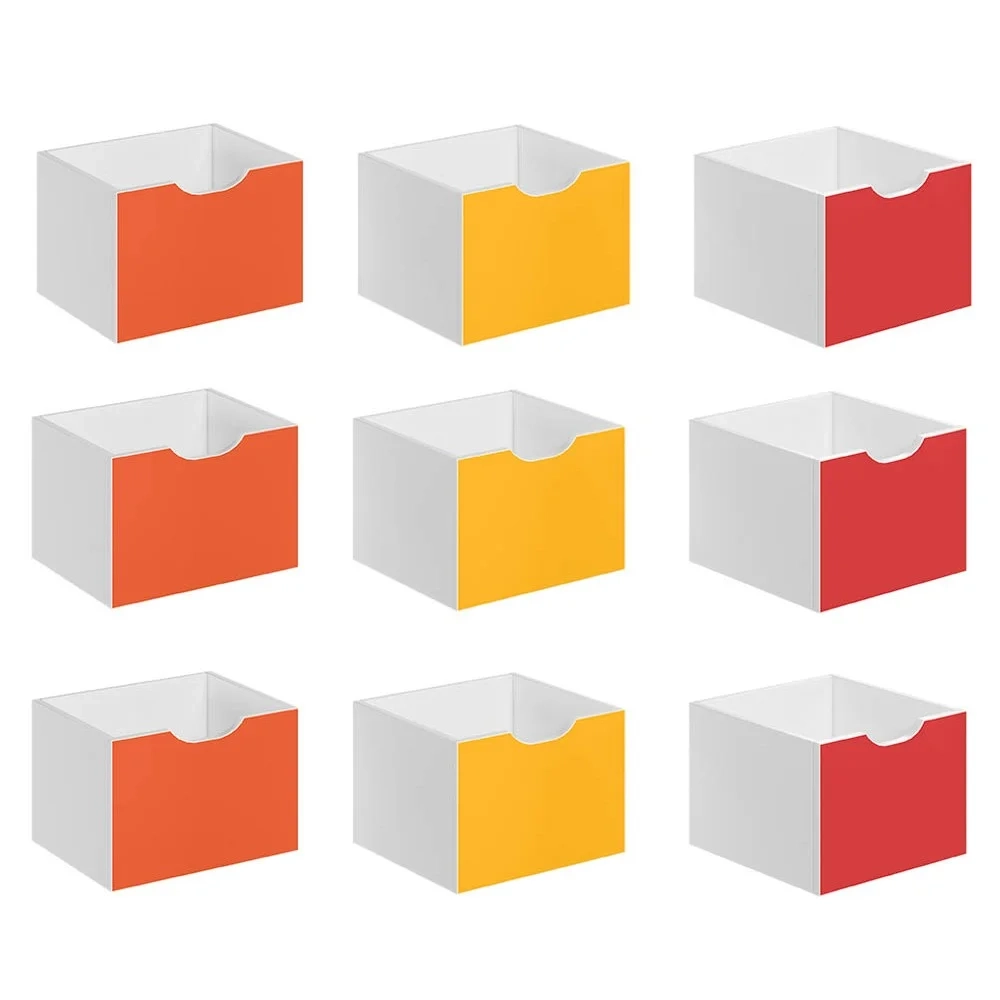 Kit 9 Gavetas para Nicho Organizador Q01 Colorido - Mpozenato