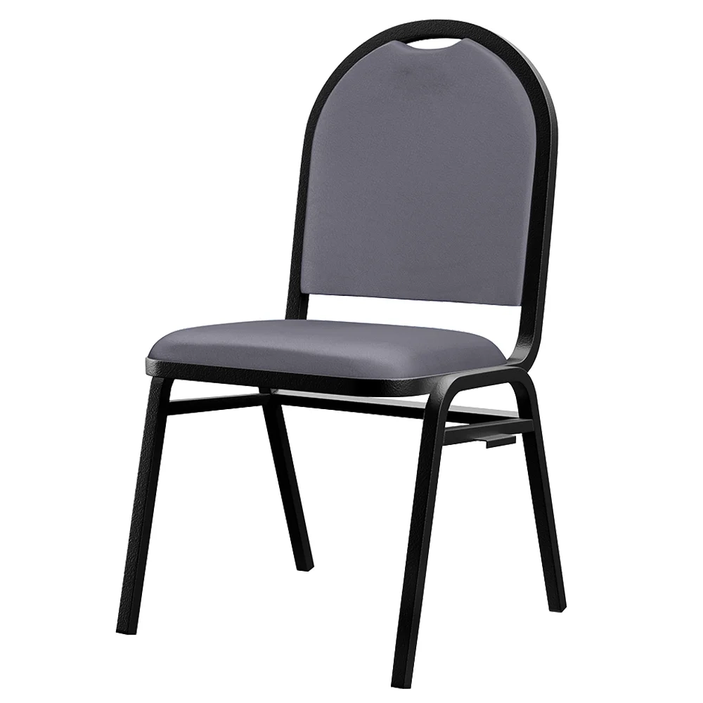 Cadeira Hoteleira Auditório Empilhável Sintético Z33 Cinza - Mpozenato