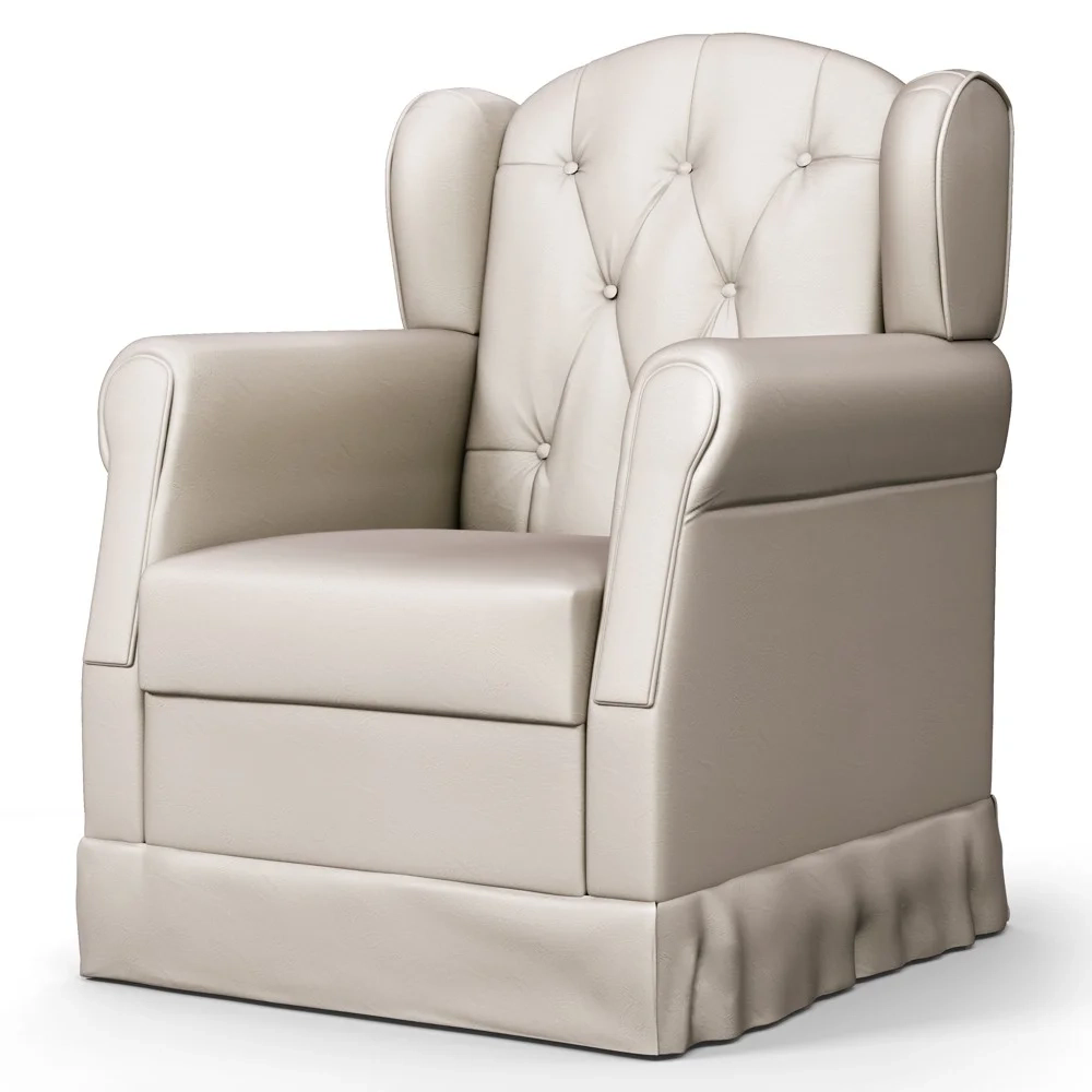 Poltrona de Amamentação Balanço Lucy Z39 Sintético Bege - Mpozenato