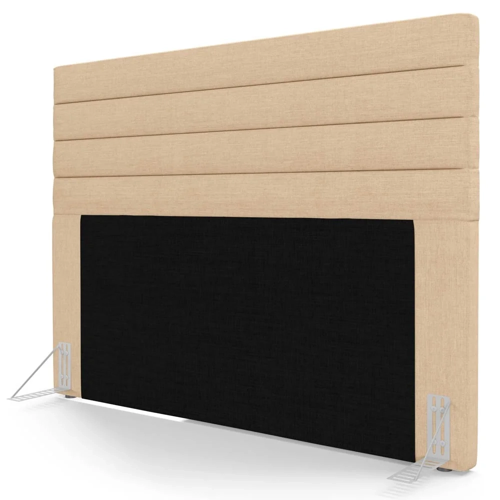 Cabeceira Cama Box Casal Queen 160cm Rubi W01 Linho Bege Escuro - Mpozenato