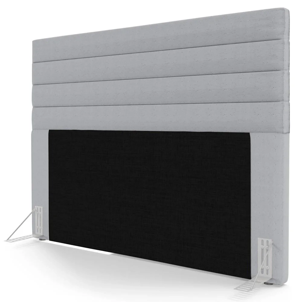 Cabeceira Cama Box Casal Queen 160cm Rubi W01 Linho Cinza - Mpozenato