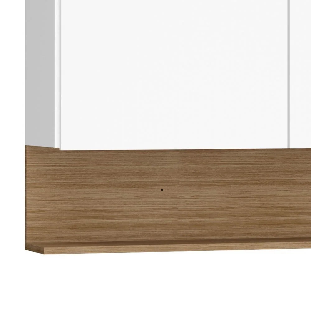 Armário de Cozinha 4 peças Balcão sem Tampo 150cm Lina14 Z06 Supremo/Freijó - Mpozenato