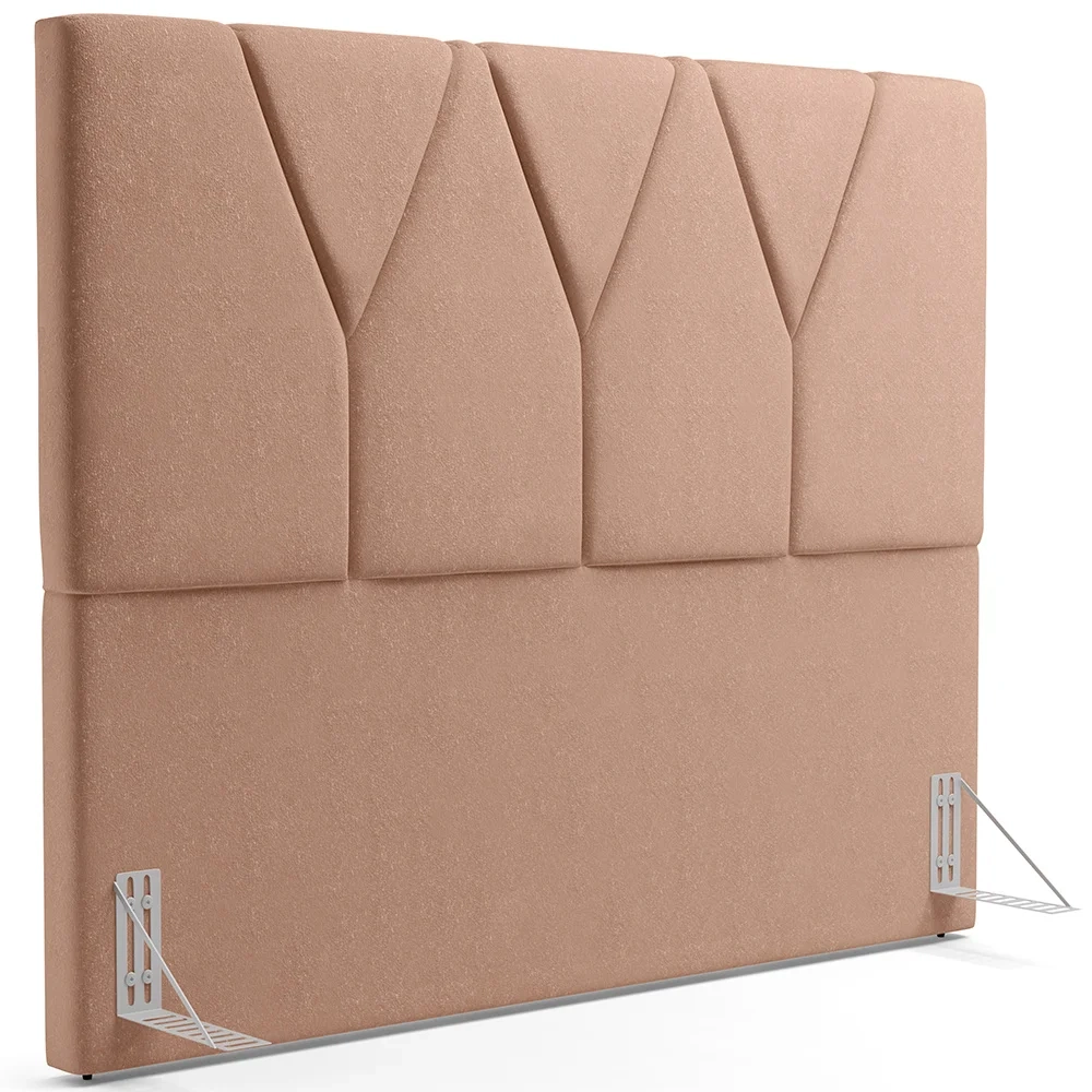 Cabeceira Cama Box Casal 140cm Aura Linho W01 Rosê - Mpozenato