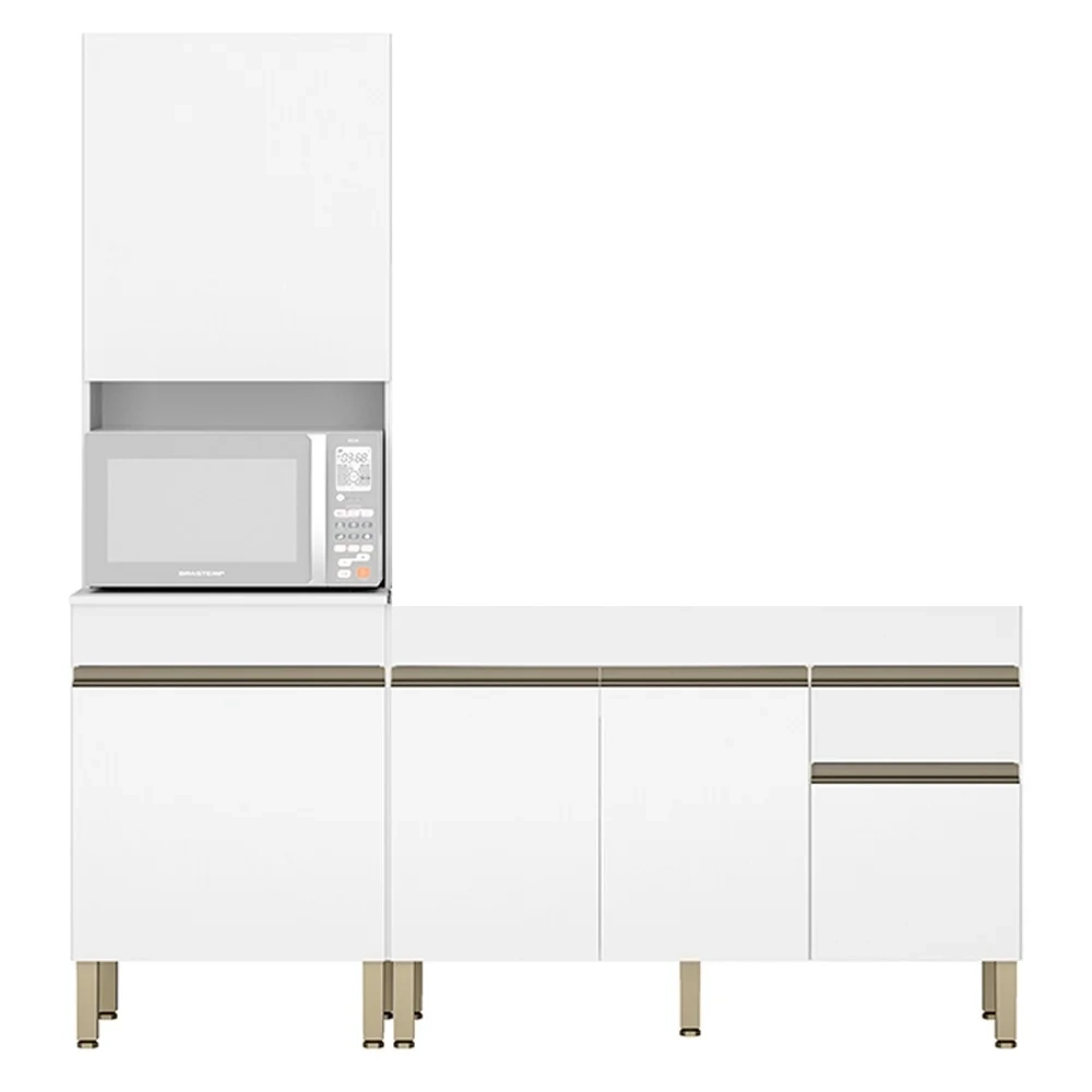 Paneleiro e Balcão Gabinete sem Tampo 120cm Lina Z06 Supremo - Mpozenato