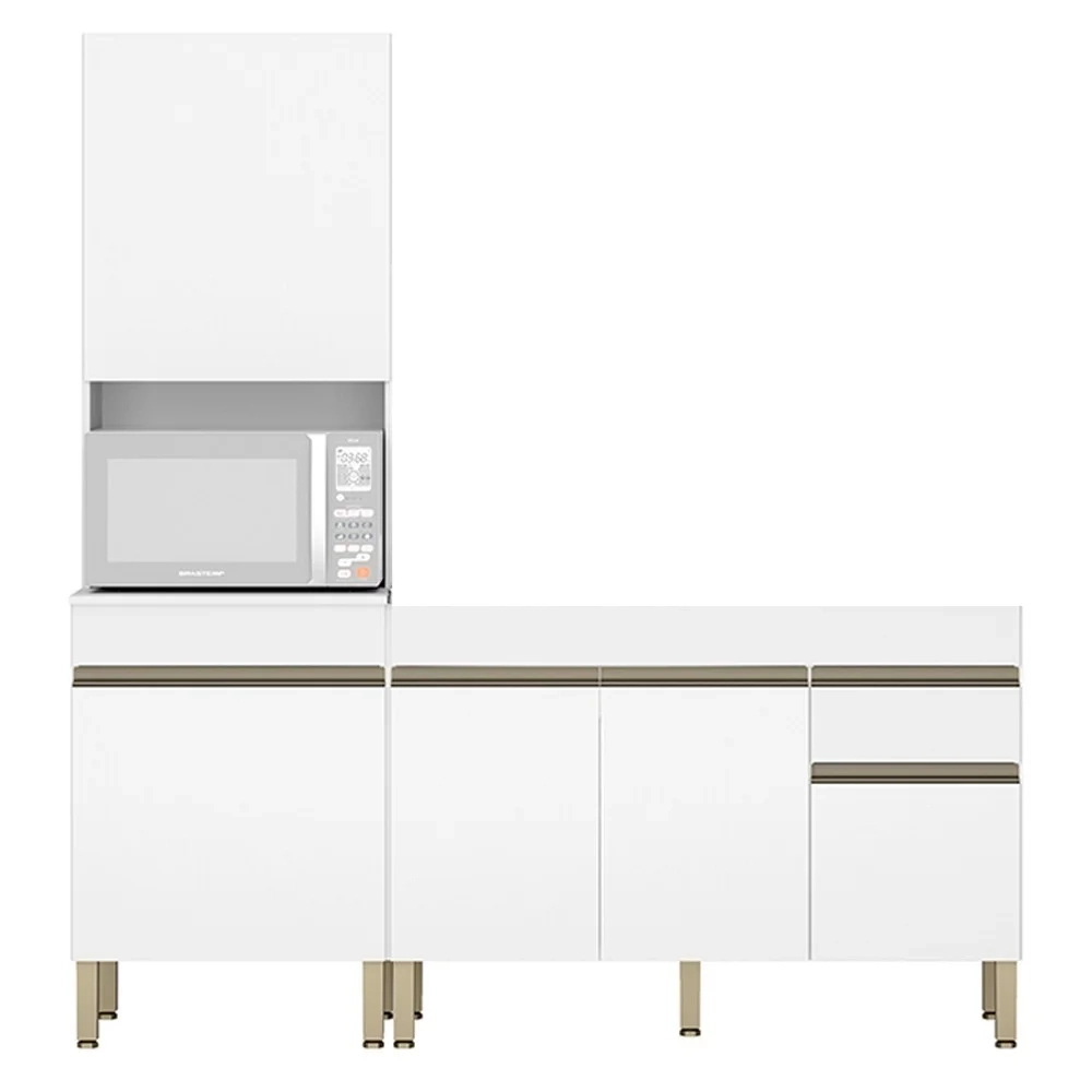 Paneleiro e Balcão Gabinete sem Tampo 150cm Lina Z06 Supremo - Mpozenato