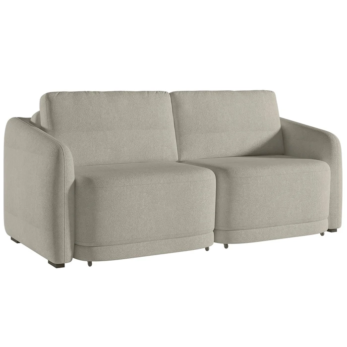 Sofá Cama Casal para Sala 236cm Polska Z08 Boucle Bege - Mpozenato