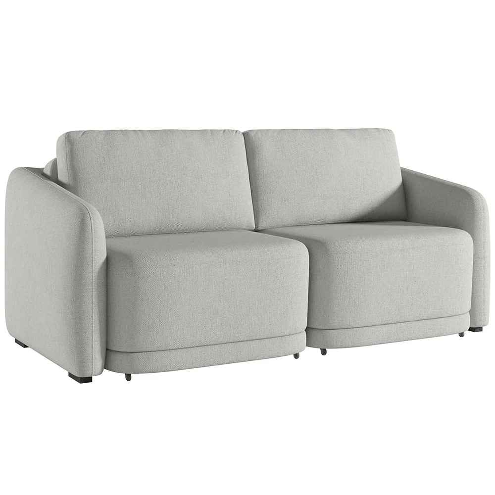 Sofá Cama Casal para Sala 236cm Polska Z08 Linho Cinza - Mpozenato