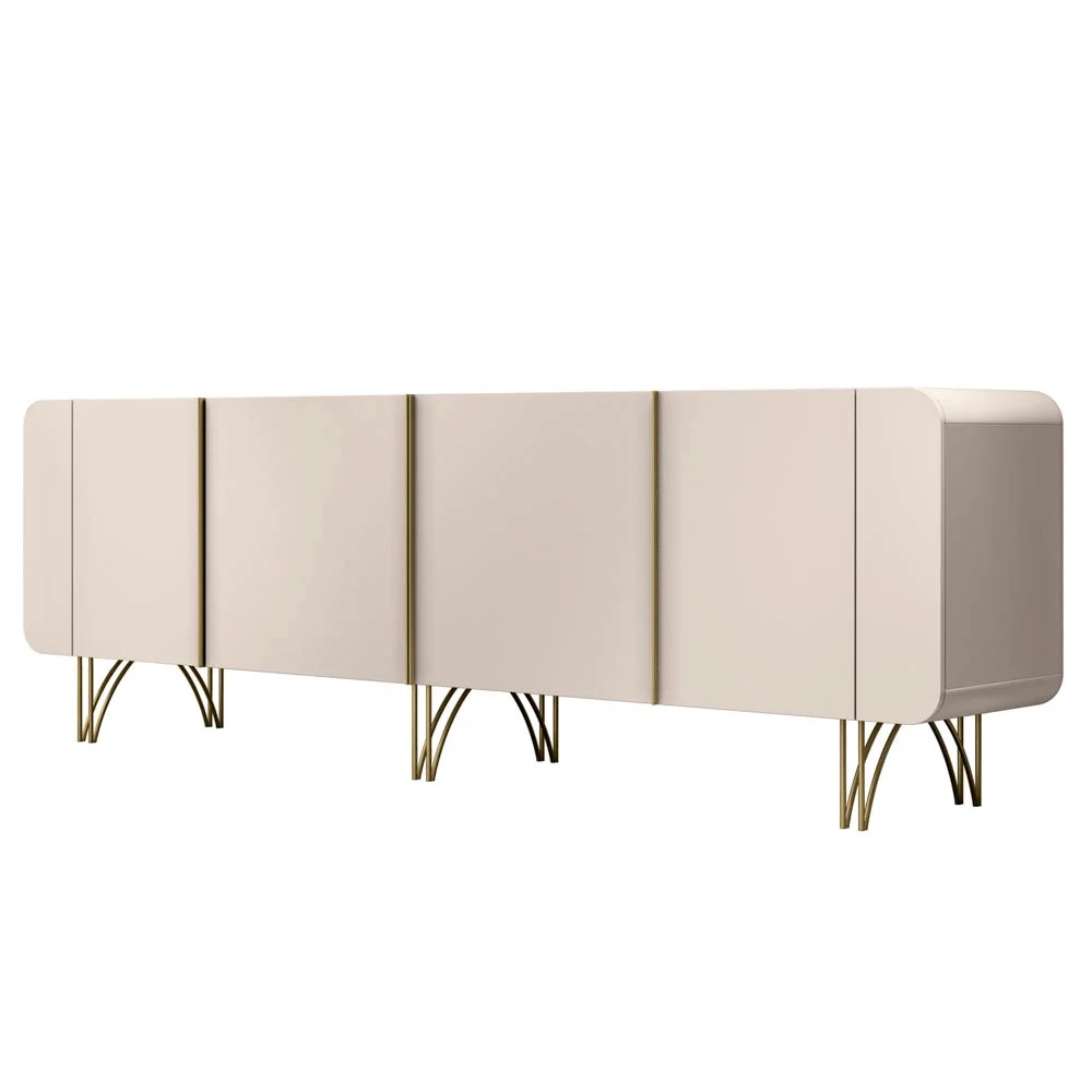Balcão Aparador Buffet Piacente H01 Off White - Mpozenato