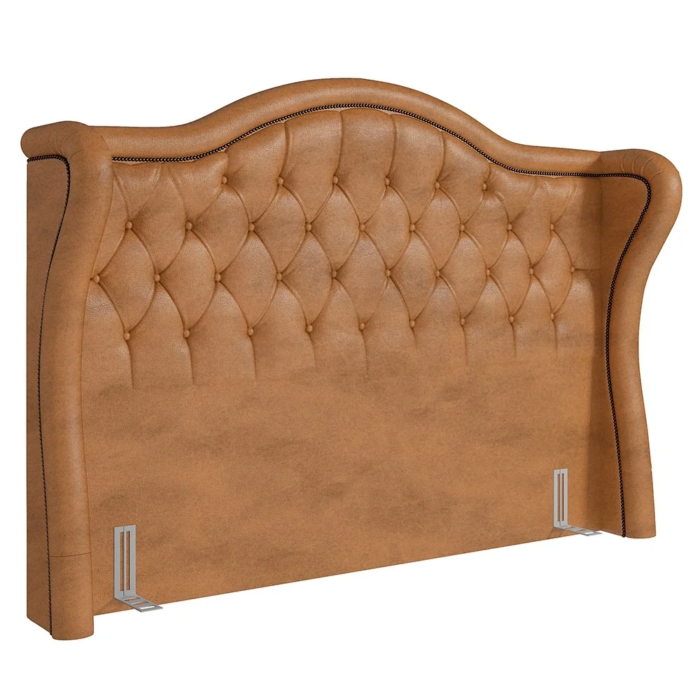 Cabeceira Cama Box Casal 140cm Antibes Z37 Sintético Caramelo - Mpozenato