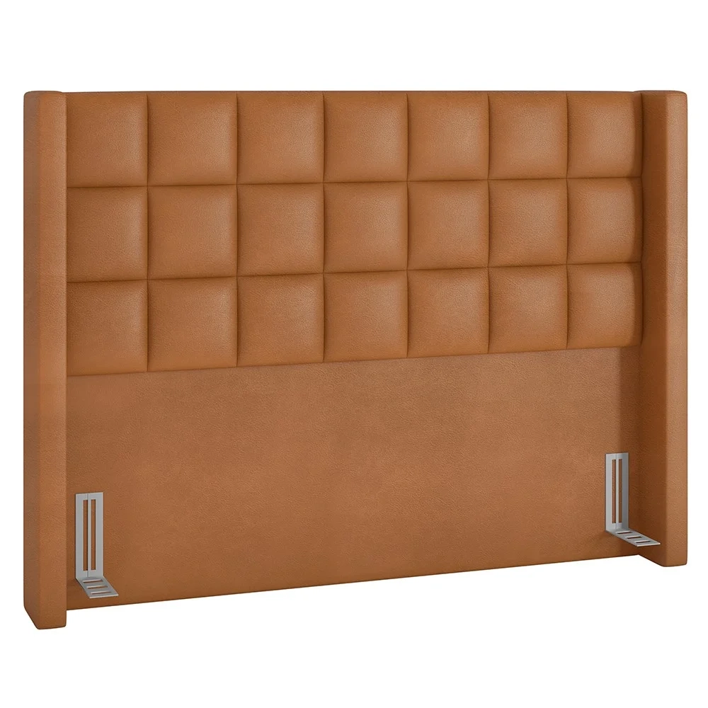 Cabeceira Cama Box Casal 140cm Pisa Z37 Sintético Caramelo - Mpozenato