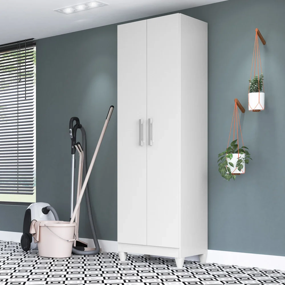 Armário Multiuso Organizador 2 Portas Astrid Z17 Branco - Mpozenato