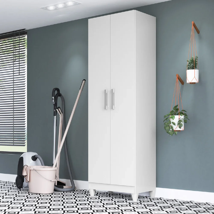 Armário Multiuso Organizador 2 Portas Astrid Z17 Branco - Mpozenato