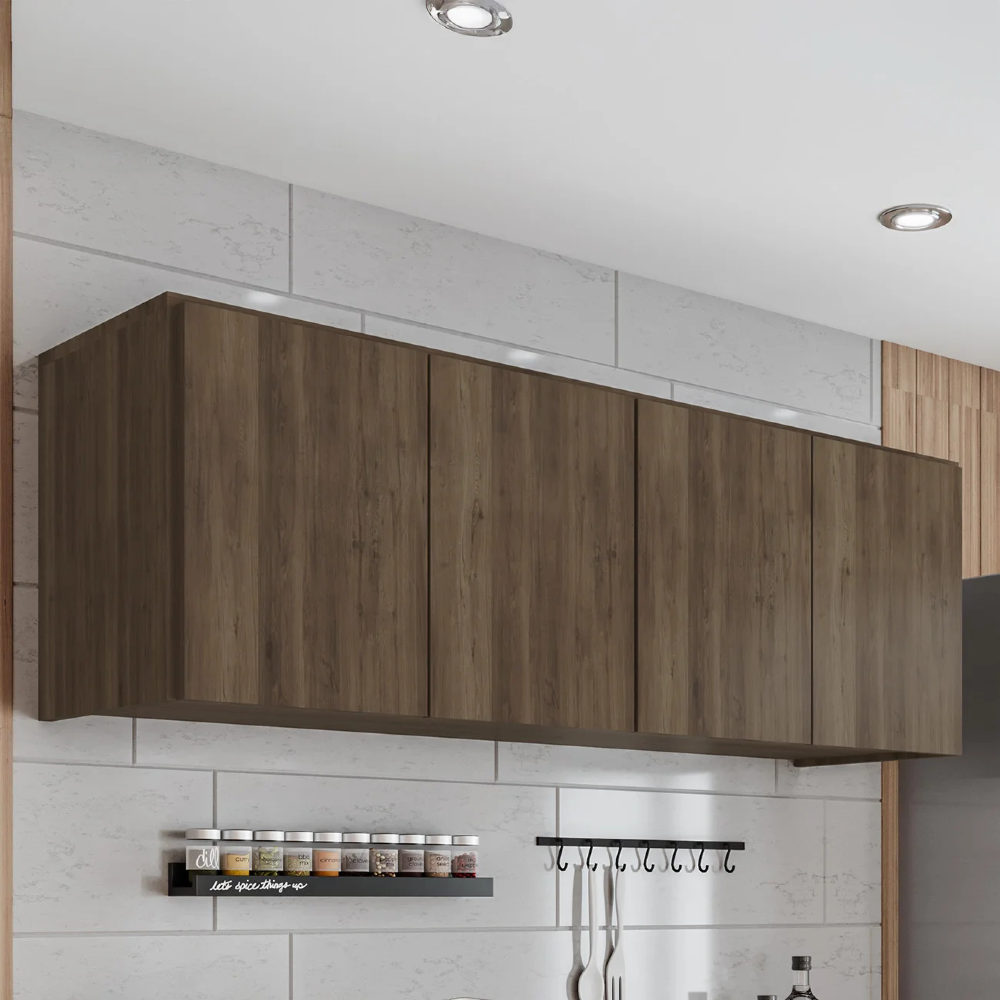 Armário de Cozinha Aéreo 118cm 4 Portas Monna Freijó Z34  - Mpozenato