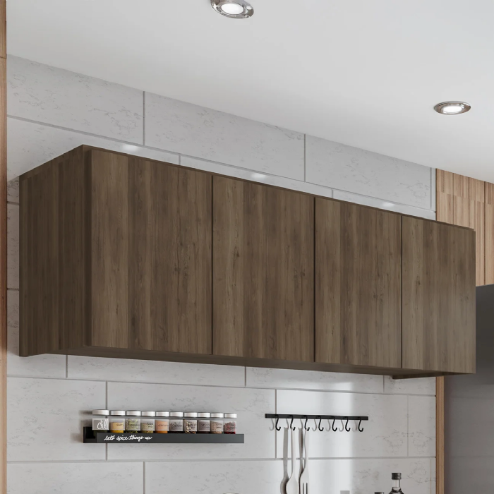 Armário de Cozinha Aéreo 118cm 4 Portas Monna Freijó Z34  - Mpozenato