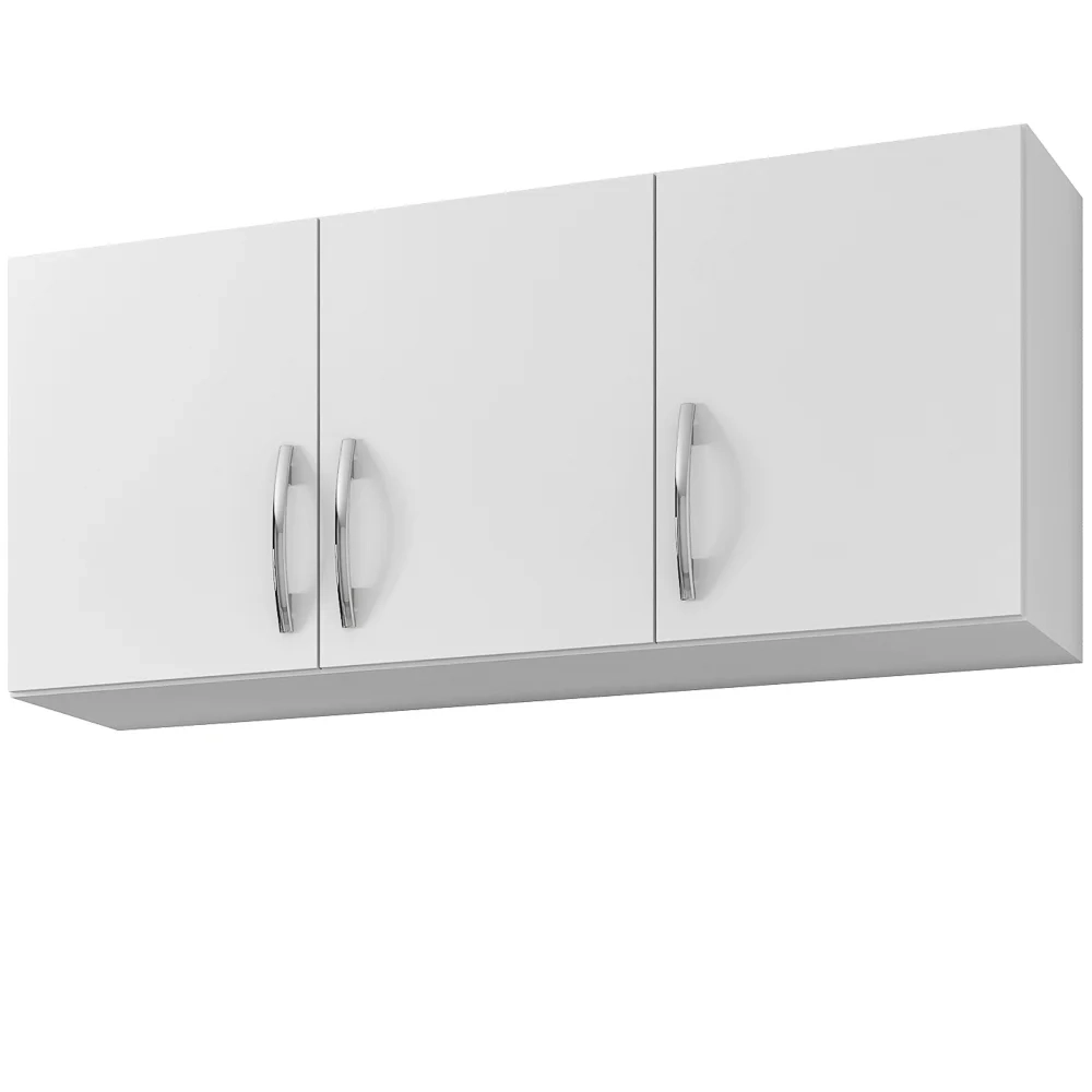 Armário Aéreo 3 Portas 120 cm Branco - AJL Móveis