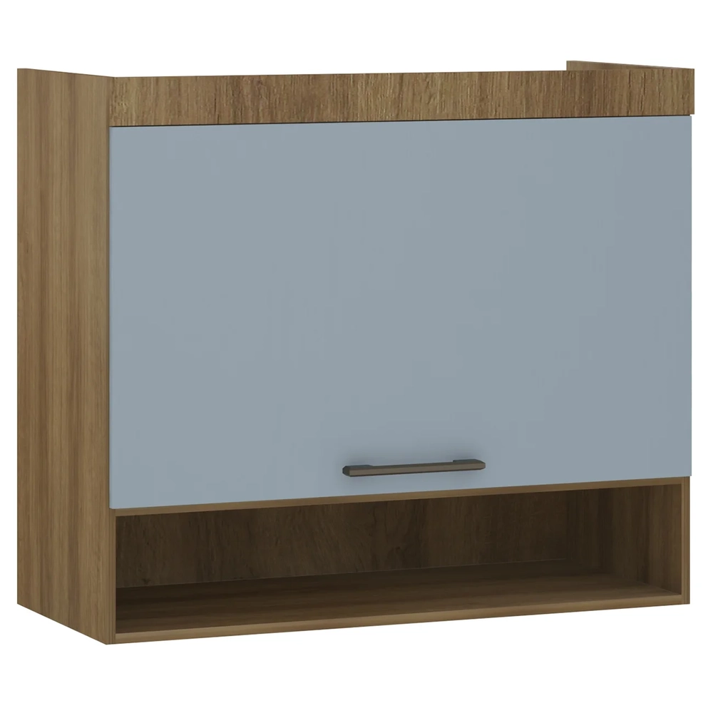 Armário Aéreo Ponte Modulado 97cm Delphi Avelã/Grey L01 - Mpozenato