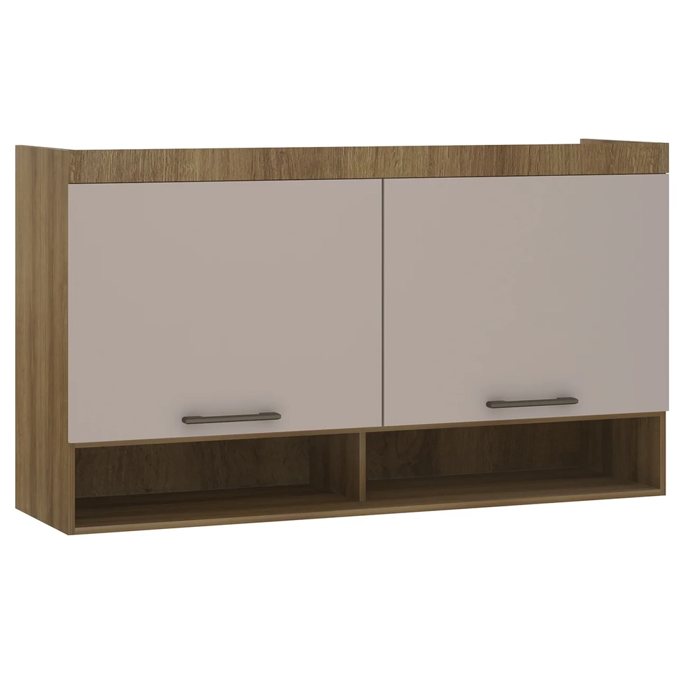 Armário Aéreo Ponte Modulado 145cm Delphi Avelã/Cinnamon L01 - Mpozenato