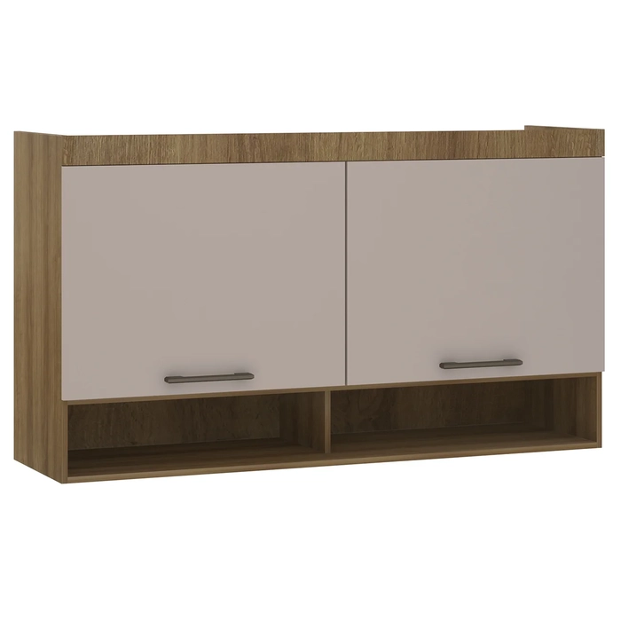 Armário Aéreo Ponte Modulado 145cm Delphi Avelã/Cinnamon L01 - Mpozenato