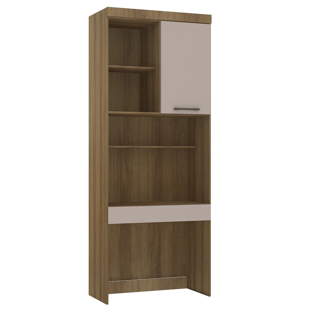 Escrivaninha Bancada Estudo Modulada 90cm Delphi Avelã/Cinnamon L01 - Mpozenato