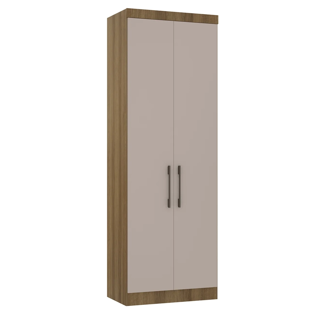 Guarda Roupa Modulado 79cm com 2 Portas Delphi Avelã/Cinnamon L01 - Mpozenato