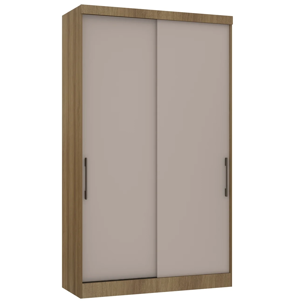 Guarda Roupa Solteiro 135cm 2 Portas 3 Gavetas Delphi Avelã/Cinnamon L01 - Mpozenato