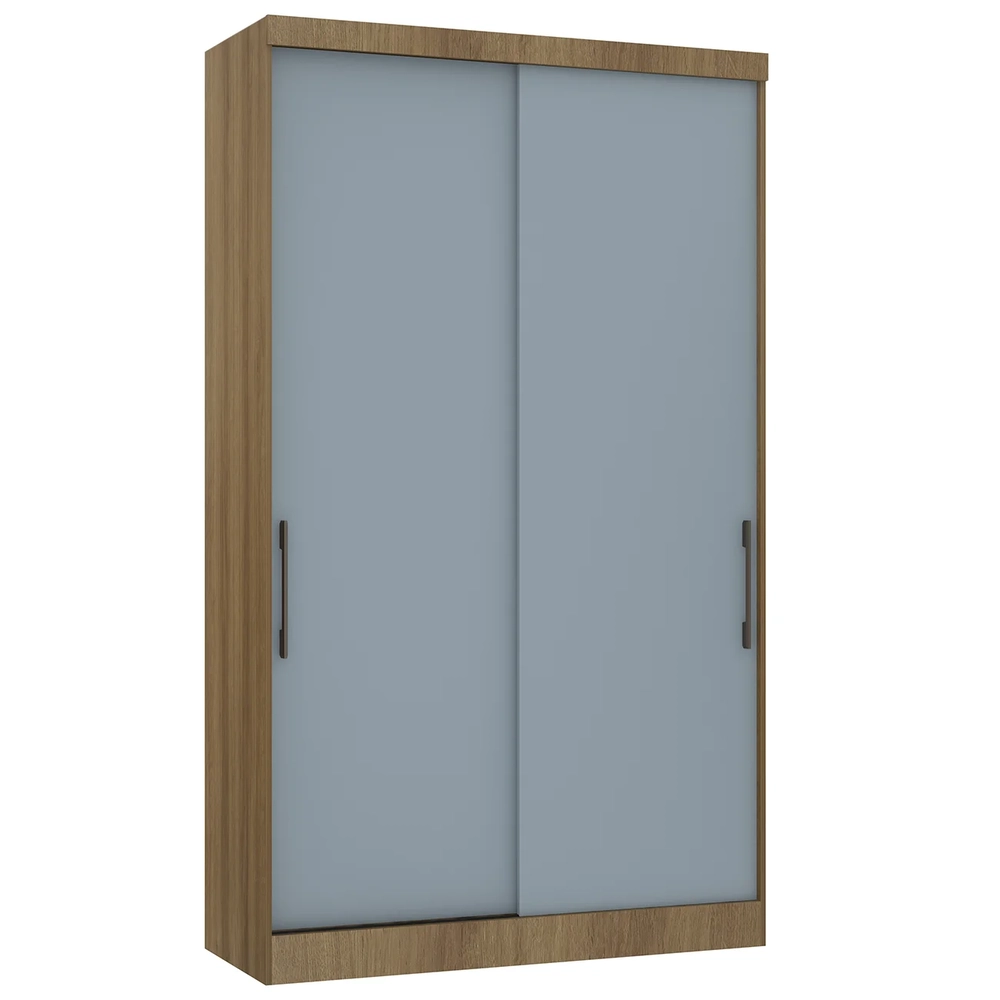 Guarda Roupa Solteiro 135cm 2 Portas 3 Gavetas Taiga Avelã/Grey L01 - Mpozenato