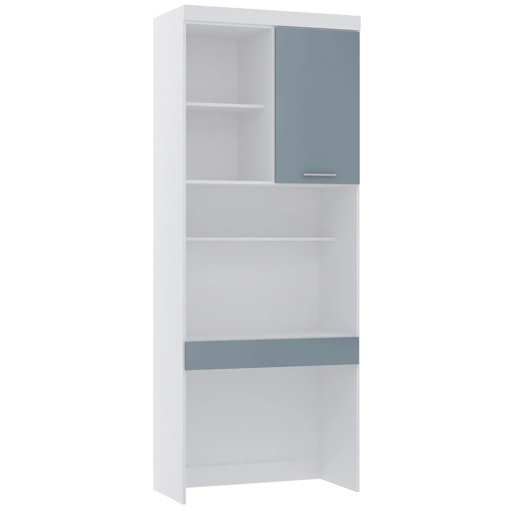 Escrivaninha Bancada Estudo Modulada 90cm Taiga Branco/Grey L01 - Mpozenato