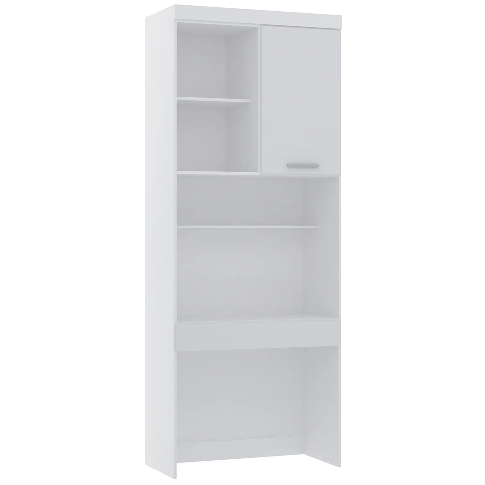Escrivaninha Bancada Estudo Modulada 90cm Taiga Branco L01 - Mpozenato