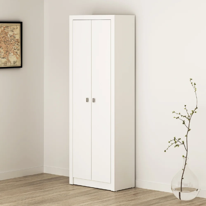 Armário de 171,5 cm para Home Office 02 Portas ME4105 Branco - Tecno Mobili