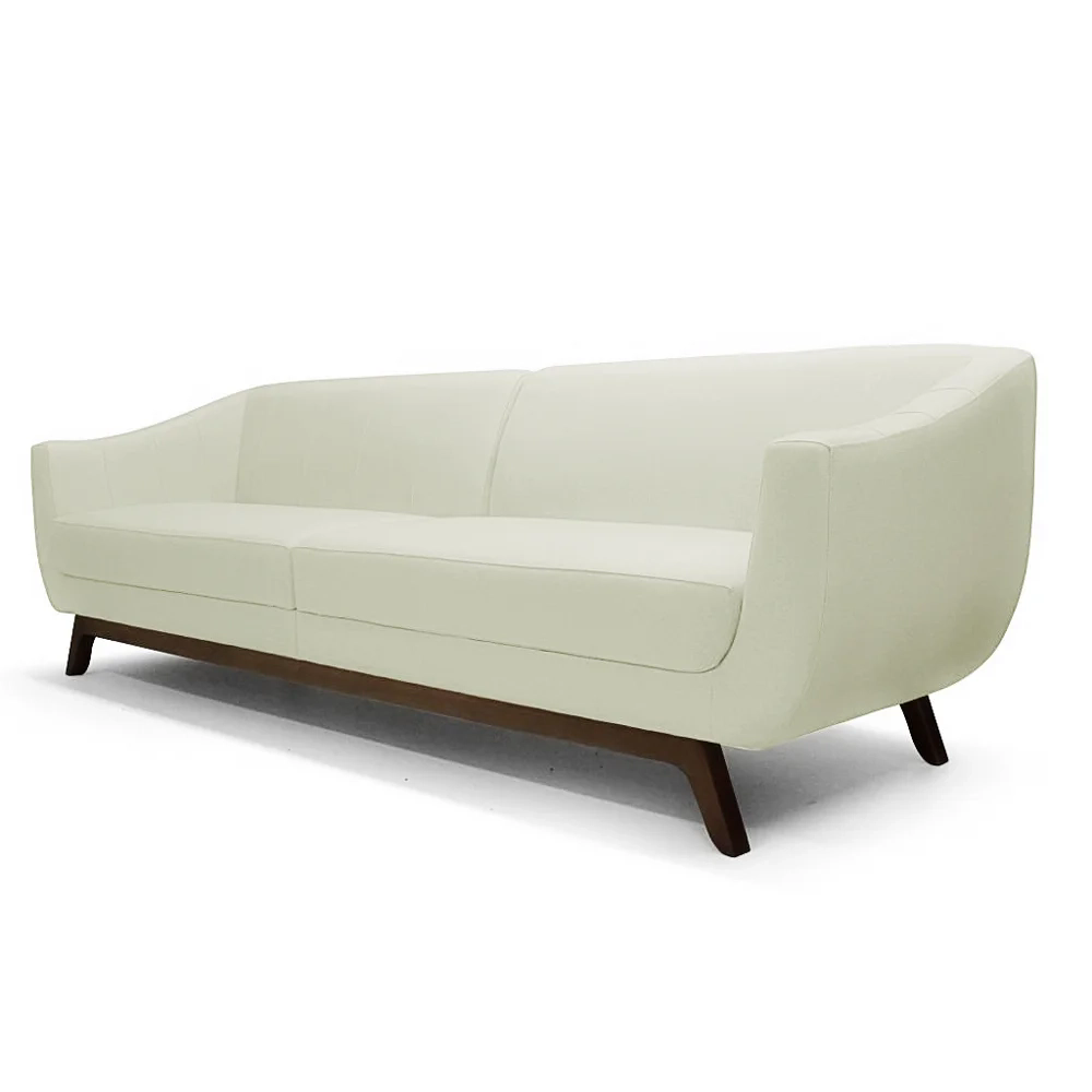 Sofá 4 Lugares 260cm Sala Atenas C26 Sintético Bege   - Domi