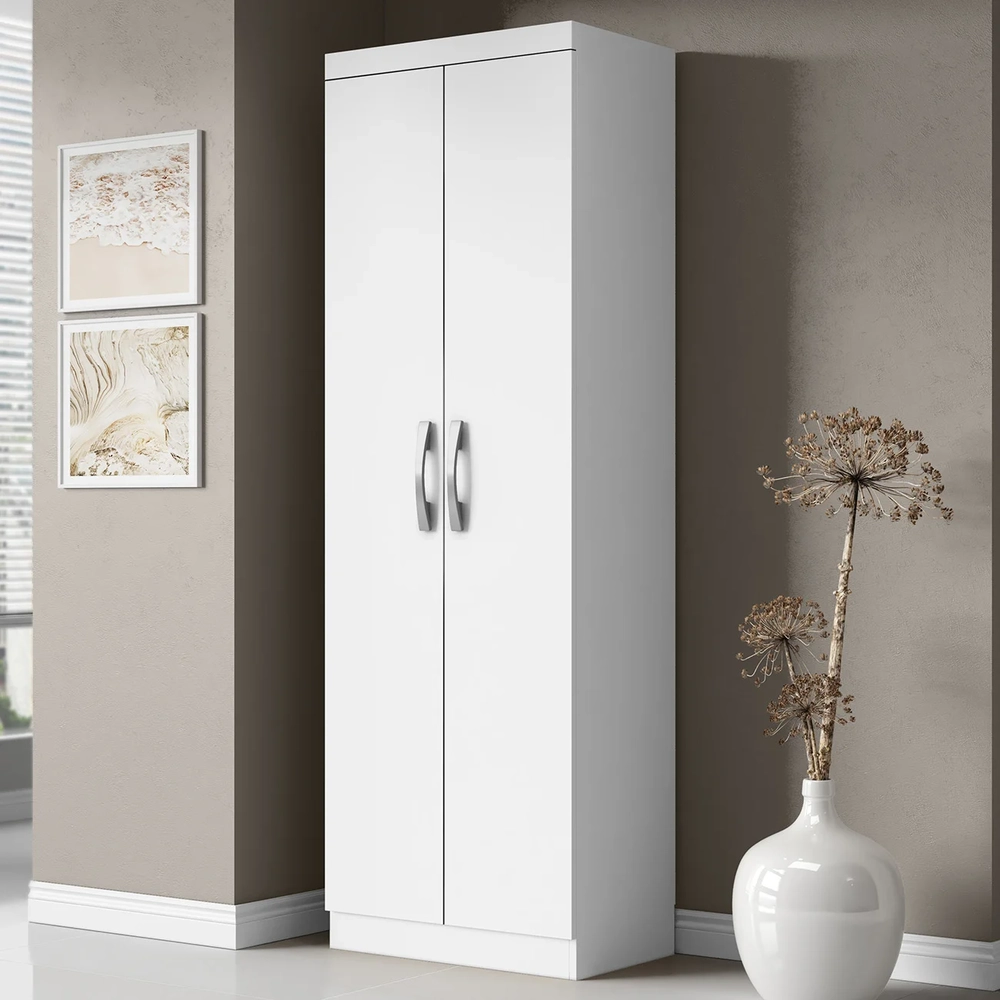 Armário Multiuso Lavanderia 52cm Aspasia Branco A15         - Mpozenato