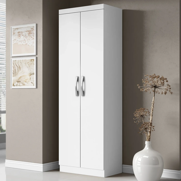Armário Multiuso Lavanderia 52cm Aspasia Branco A15         - Mpozenato