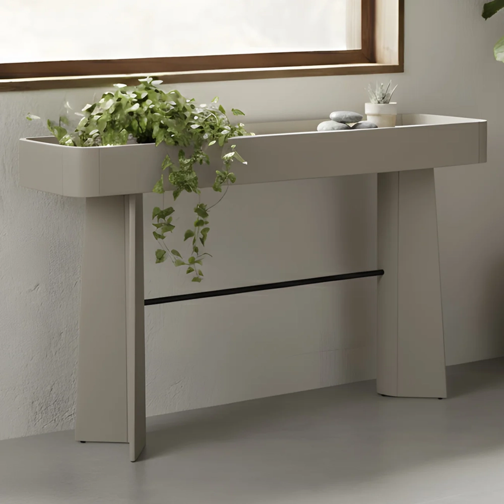 Aparador Sala de Estar Buffet 136cm Blen Grigio/Preto I06 - Mpozenato